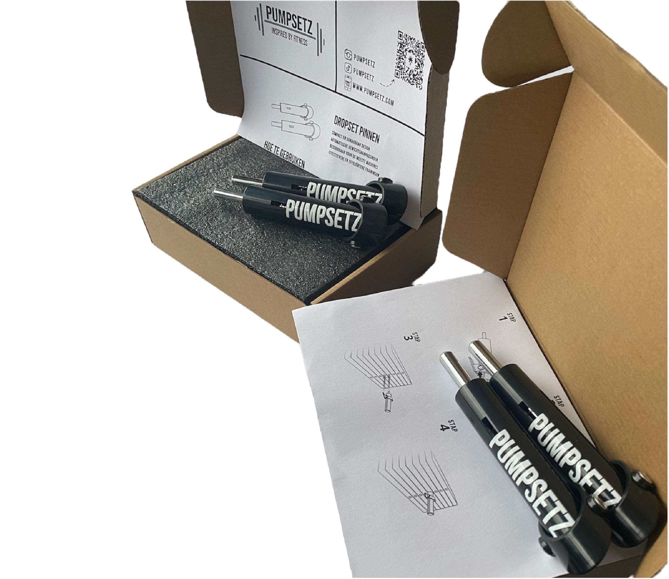Pumpsetz - Beste Dropset Pins | 2 Stuks | 7,8 en 9,5mm - Beste dropset pins in Europa - 7,8 en 9,5 mm. Fitness drop set pin voor elke sportschool. Beste kwaliteit en gemaakt voor krachttraining. Snelle bezorging. | Gymsetz